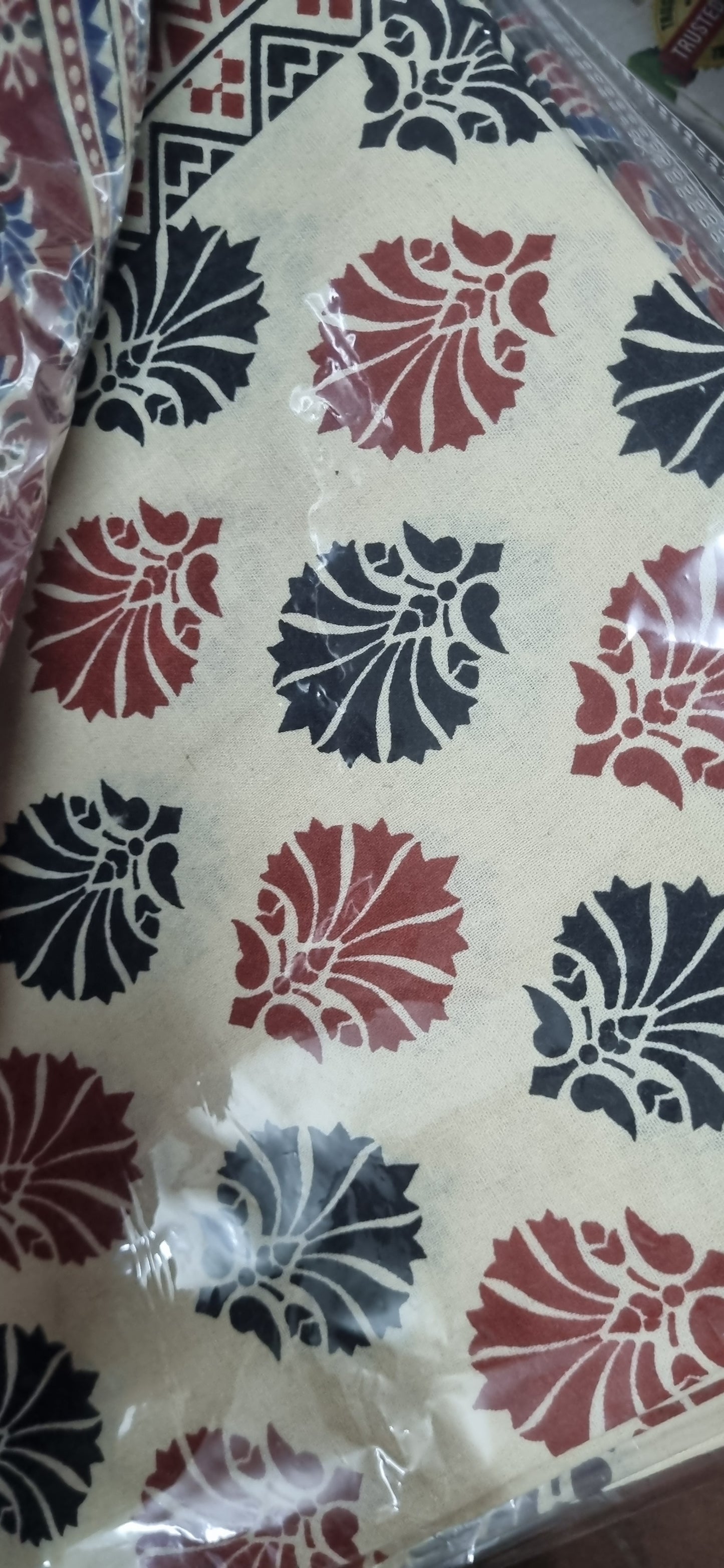 Ajrakh Print Bed Sheet