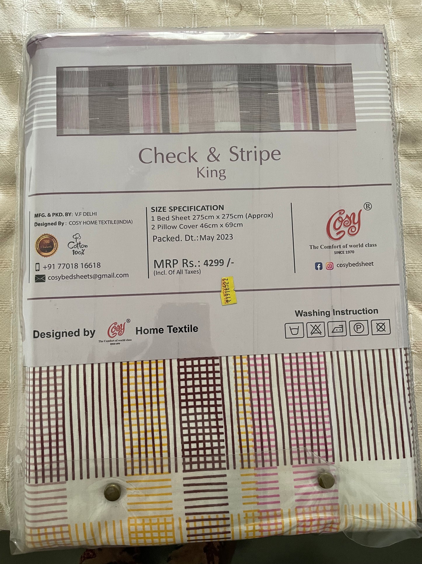 Cosy Check & stripe