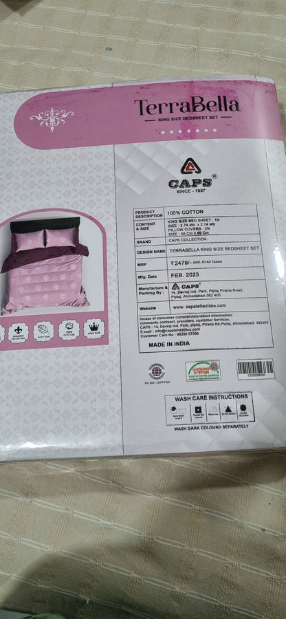 Terrabella King Size Bedsheet